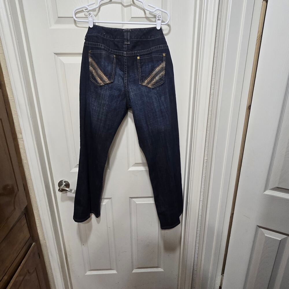 Chico's Women's Straight Leg Jeans - Dark Blue